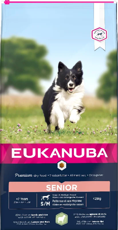 EUKANUBA SENIOR SMALL&MEDIUM Janjetina s rižom 12kg