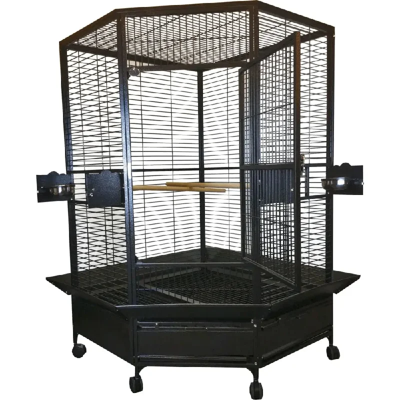 Extra Large Corner Bird Cage 42"x42"x73"