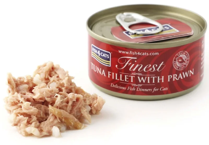 FISH4CATS Konzerva Tuna s kozicama 70g