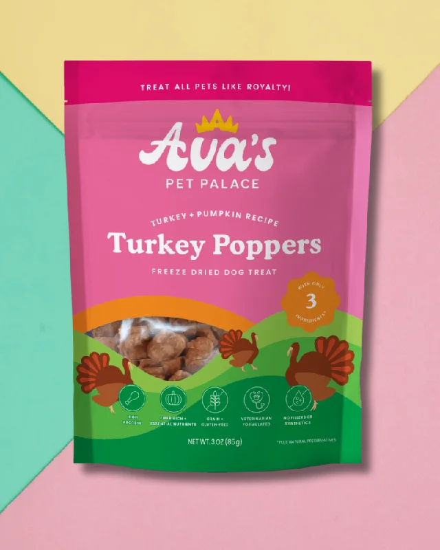 Freeze-Dried Turkey Poppers Dog Treats