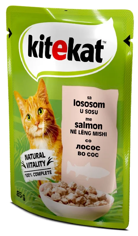 KITEKAT Vrećica s lososom, u umaku, 85g