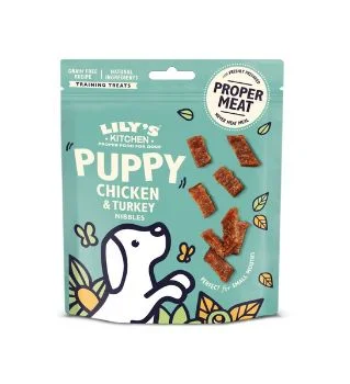 Lily's Kitchen Chicken & Turkey Nibbles Puppy Treats - 70G