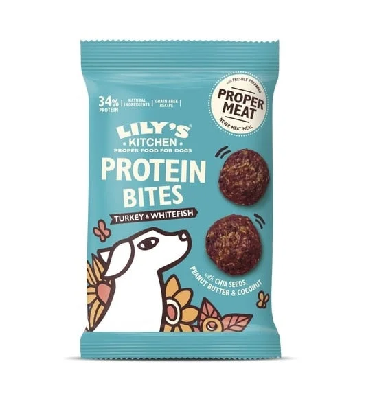 Lily's Kitchen Turkey & Whitefish Protein Bites for Dogs (40g)