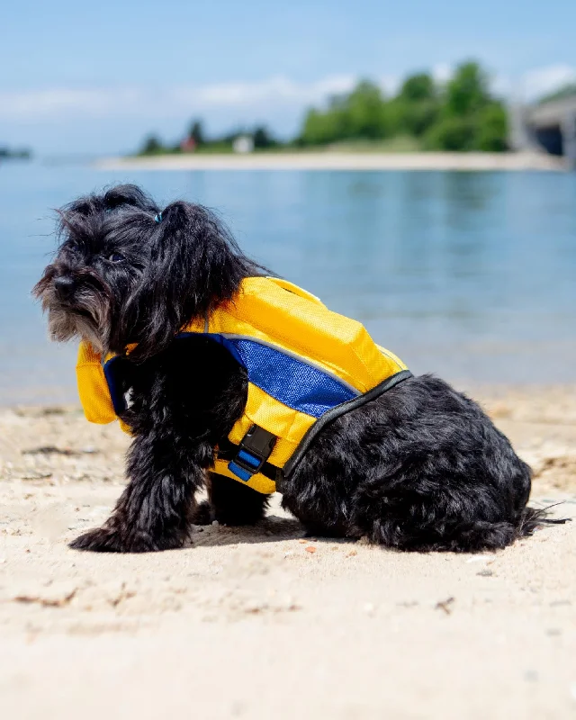 Monterey Bay Dog Life Jacket in Nautical Yellow