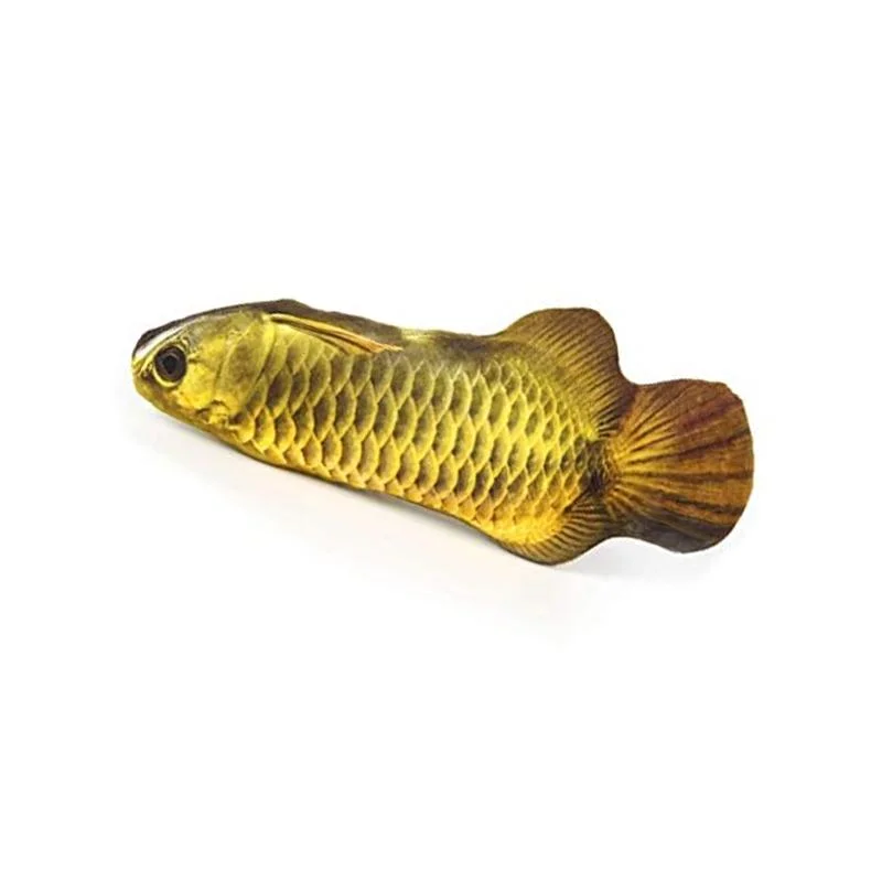 NATURAL CAT TOY Silver Vine Arowana Cuddle Fish, 16cm