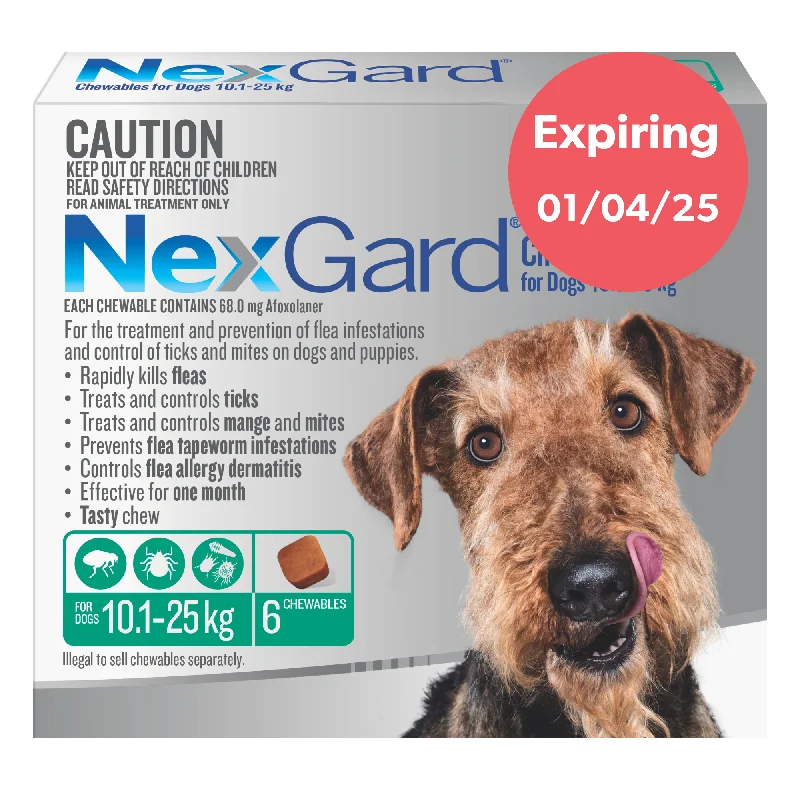 Nexgard Medium Dog Chews 10.1-25kg