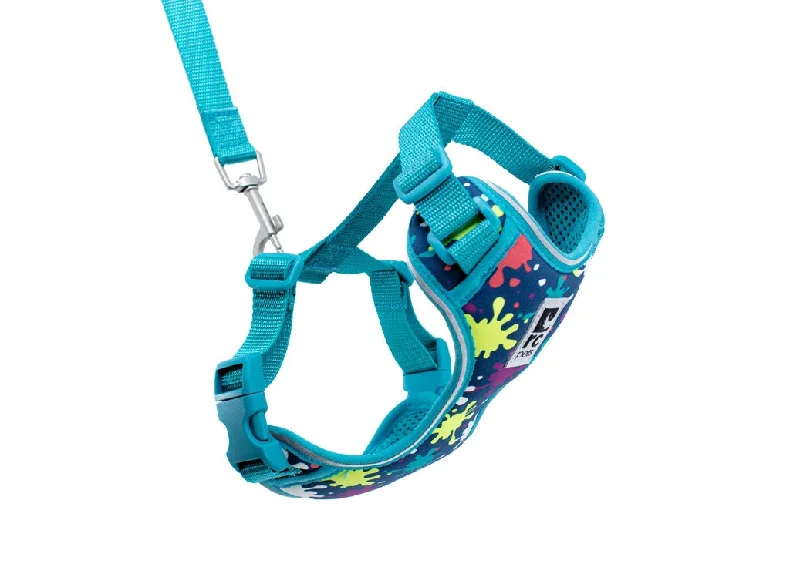 RC PETS Adventure Kitty Harness w/Leash Splatter, small