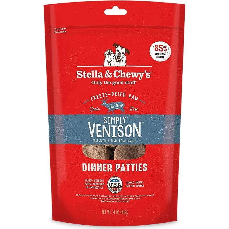 Stella & Chewys Dogs Freeze-Dried Dinner Patties Simply Venison