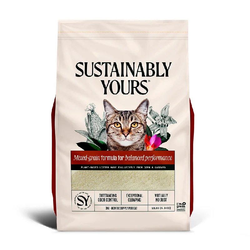 SUSTAINABLY YOURS Mixed Grain Formula (Formerly Multi-Cat) Litter, 13lbs