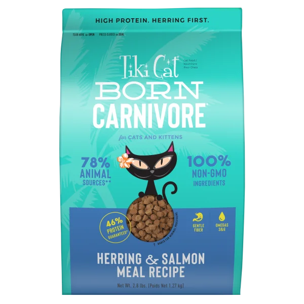 TIKI CAT Born Carnivore Herring & Salmon, 1.27kg (2.8lbs)