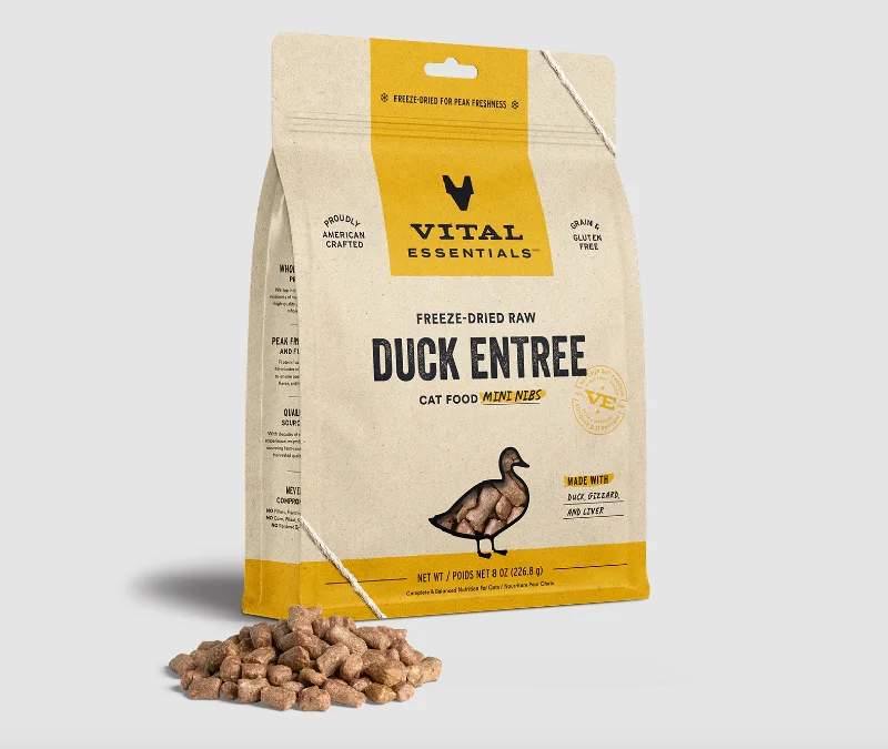 VITAL ESSENTIALS Freeze-Dried Duck Mini Nibs, 340g (12oz)