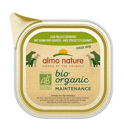 ALMO NATURE Bio Organic Maintenance, s piletinom i povrćem, pašteta za pse, 100g