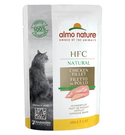 ALMO NATURE HFC Natural, pileći file u umaku, vrećica za mačke, 55g