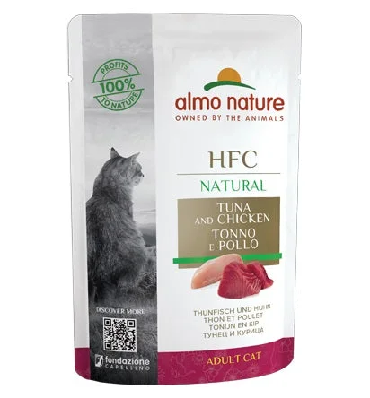 ALMO NATURE HFC Natural, tunjevina s piletinom u umaku, vrećica za mačke, 55g