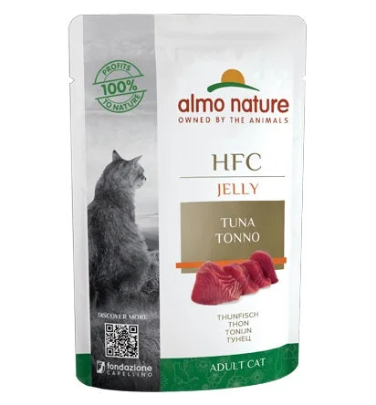 ALMO NATURE HFC, tunjevina u želeu, vrećica za mačke, 55g