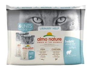 ALMO NATURE Holistic Urinary Help Multipack, 3x s ribom, 3x s piletinom, 6x70g