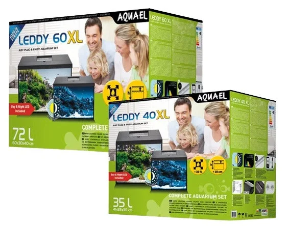 AQUAEL Akvarijski set Leddy Day&Night XL, crni