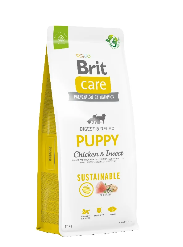 BRIT CARE Digestion & Relax Sustainable PUPPY, piletina s insektima