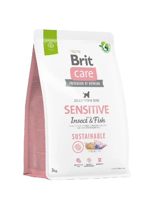 BRIT CARE Digestion & Relax Sustainable Sensitive, bogato insektima i ribom