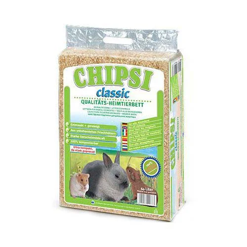 CHIPSI Classic, piljevina za glodavce, 3,2kg (60L)