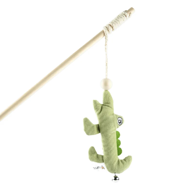 Fofos Wand Crocodile Toy for Cats