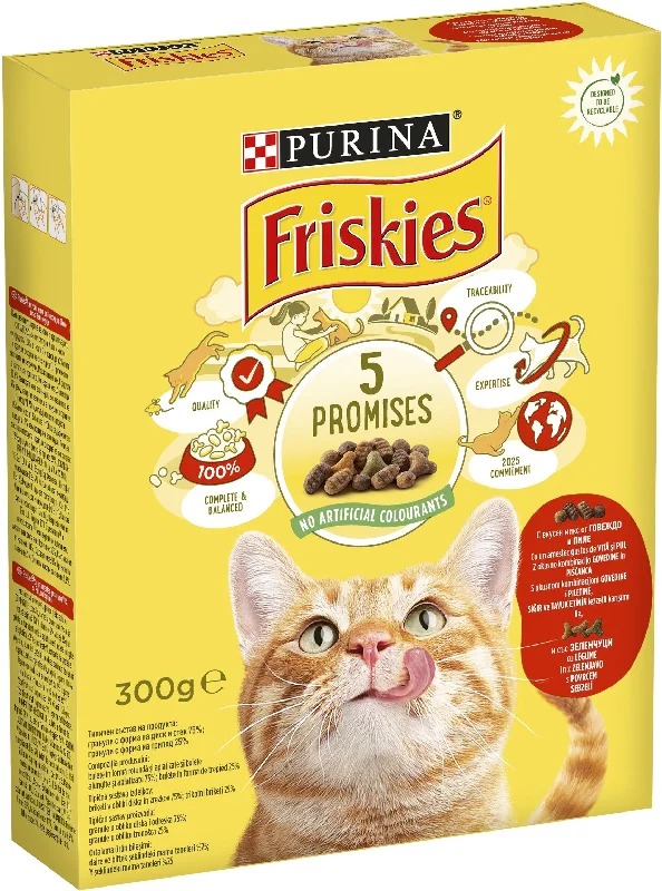 FRISKIES ukusna kombinacija govedine i piletine, s povrćem