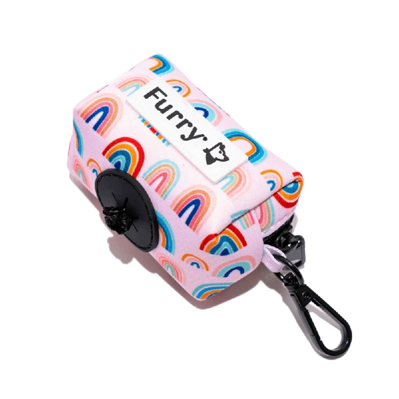 Furry & Co Raining Rainbow Poop Bag Holder for Dogs