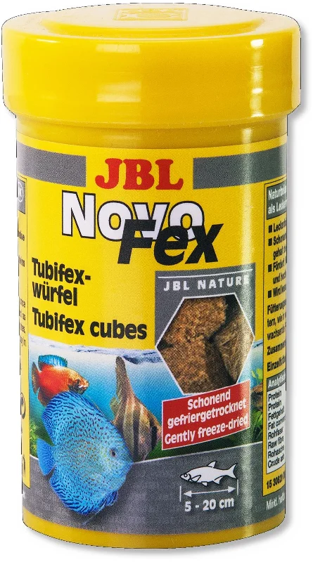 JBL NovoFex - sušene kockice tubifexa smrznute u vakumu - sušene 100ml