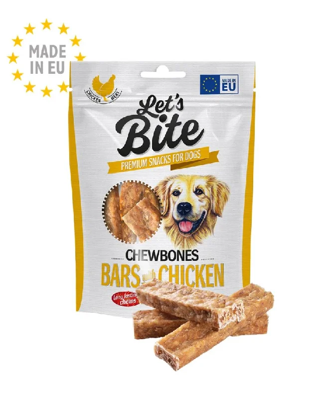 LET's Bite Chewbones, poslastica za pse, pločice s piletinom, 175g