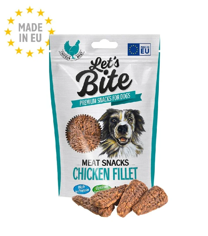 LET's Bite Meat Snacks, poslastica za pse, fileti piletine