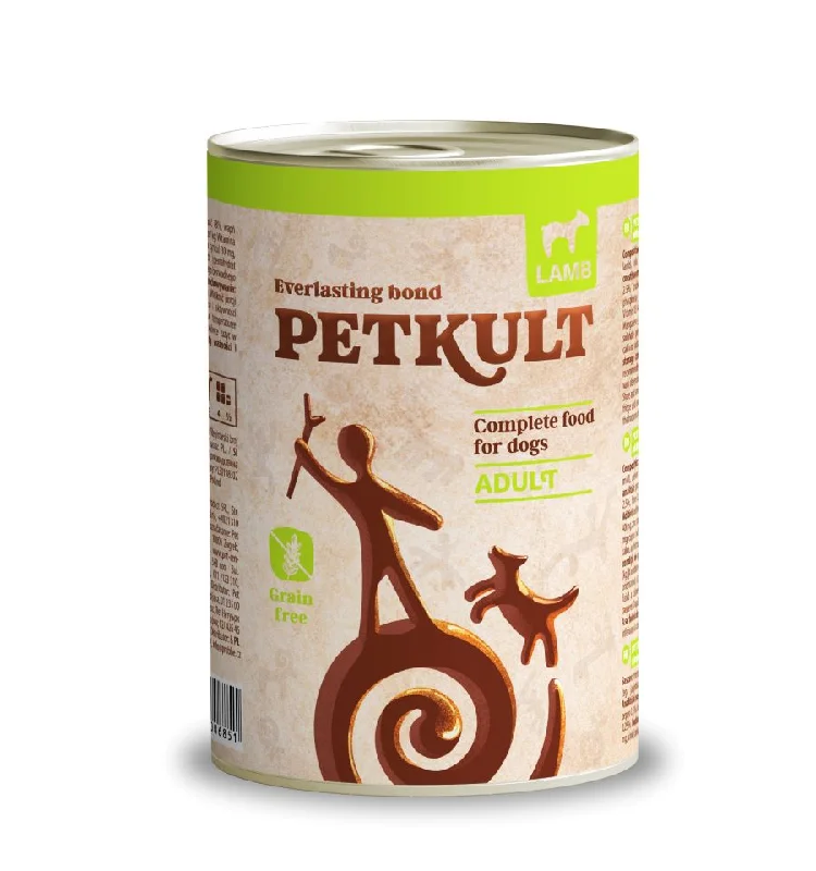 PETKULT Konzerva za pse, s janjetinom, bez žitarica, 400g