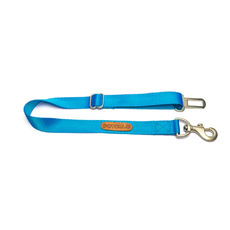 PetWale Car Seat Belt for Dogs and Cats (Nylon Blue)