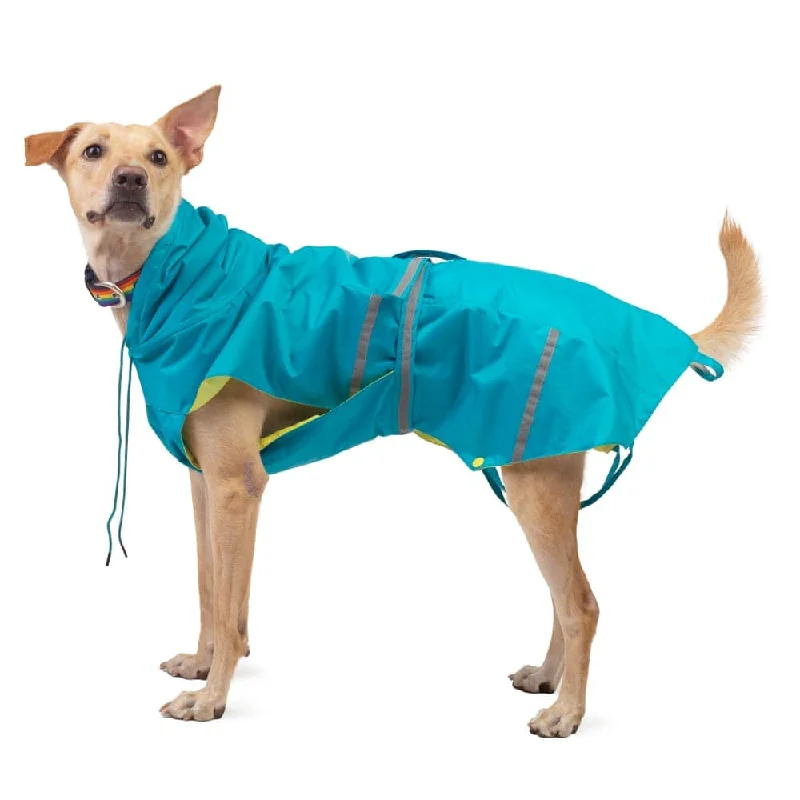 PetWale Reflective Raincoat for Dogs (Turquoise)