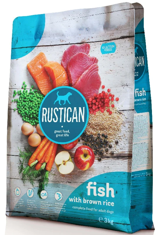 RUSTICAN Riba sa smeđom rižom, bez glutena, 3kg