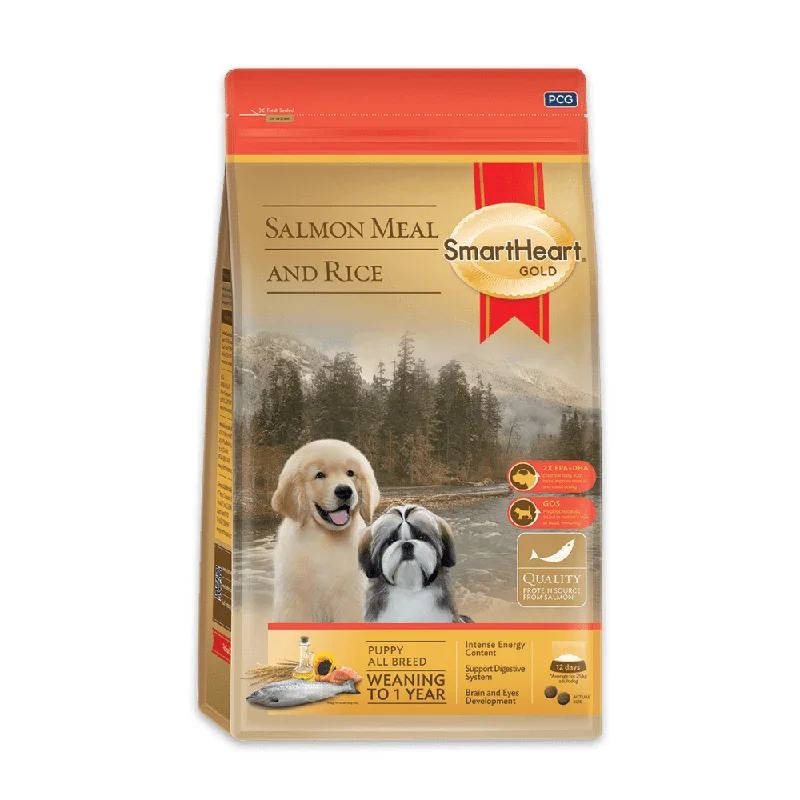 SmartHeart Gold Salmon Meal & Rice Puppy Dry Food