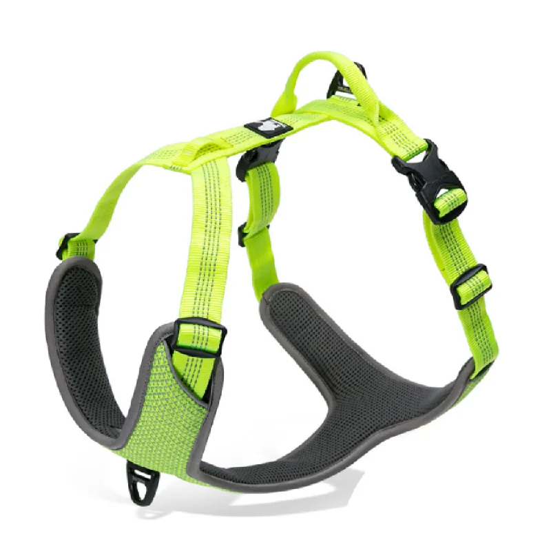 Truelove Harness with Reflective Fabric for Dogs (Neon Yellow)